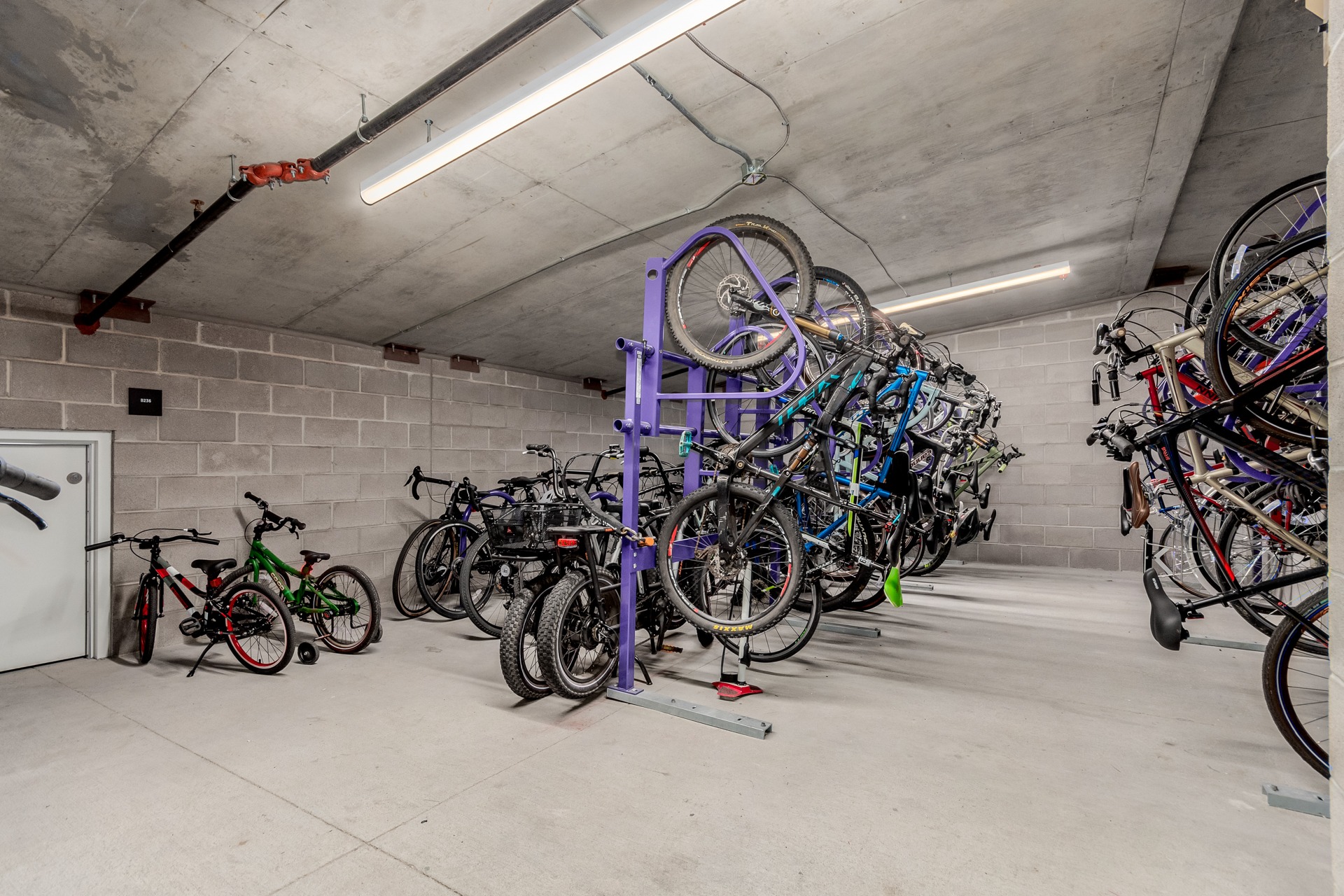 Secure private bicycle storage available to residents