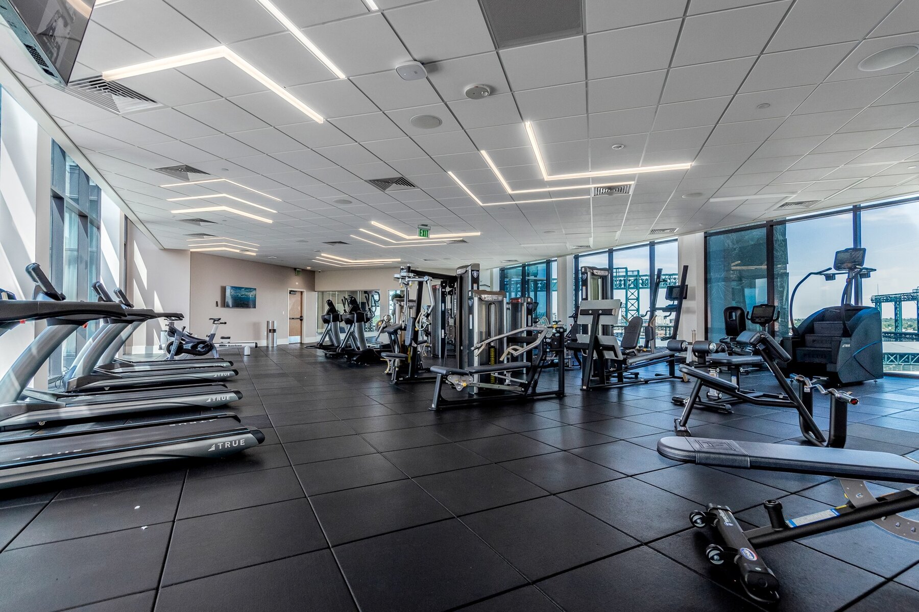 Fully equipped fitness center at McGregor Square